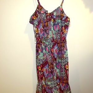 tropical design dress